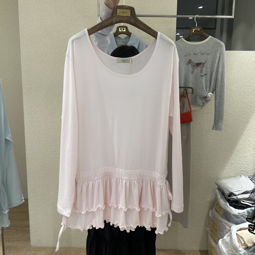 EMPTY韓國直郵女裝新品休閑職業26春夏人氣時尚推薦長袖T恤EMPTY長袖T恤圖色3