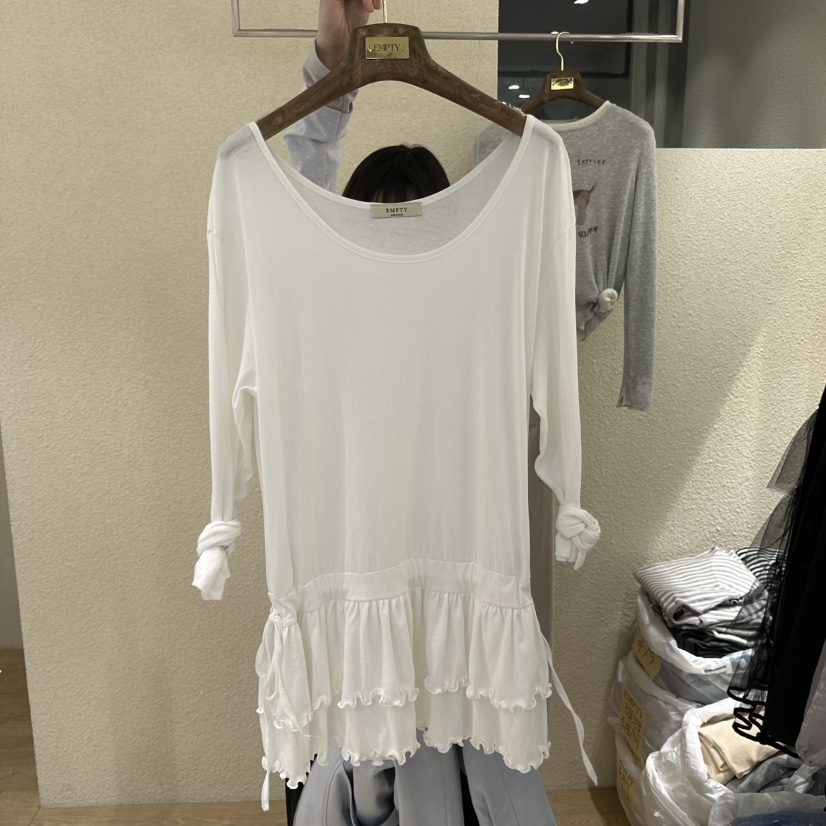 EMPTY韓國直郵女裝新品休閑職業26春夏人氣時尚推薦長袖T恤EMPTY長袖T恤圖色4