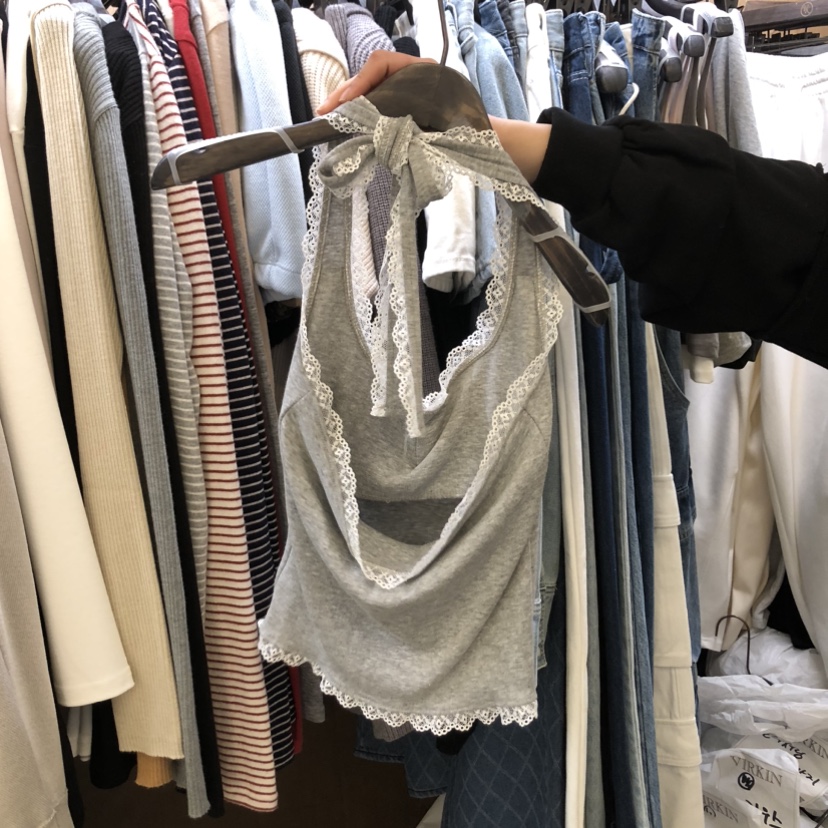 VIRKIN韓國代購女士新品熱賣職業推薦26春夏休閑吊帶背心VIRKIN吊帶/背心