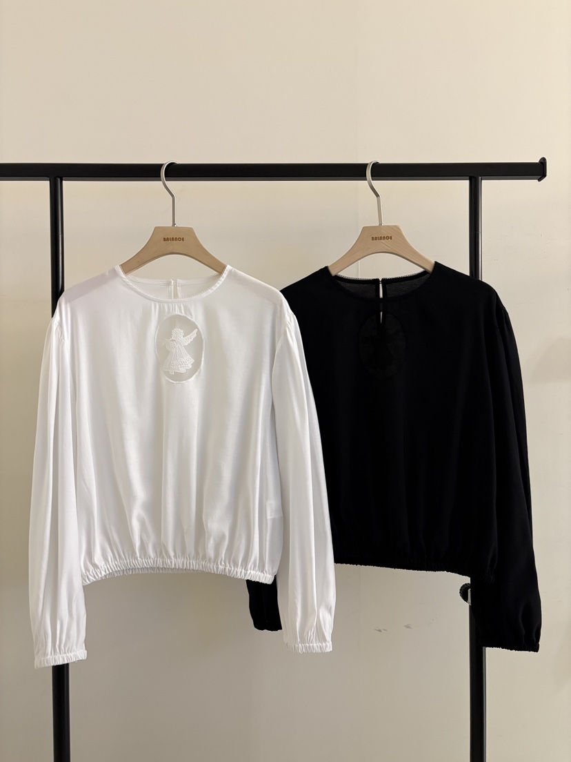 BALANCE韓國東大門直郵女裝新款休閑職業26春夏襯衫蕾絲衫BALANCE襯衫/蕾絲衫