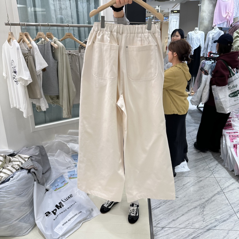 OURMOMENT韓國直郵實拍女裝新款熱賣26春夏職業時尚休閑褲OURMOMENT休閑褲