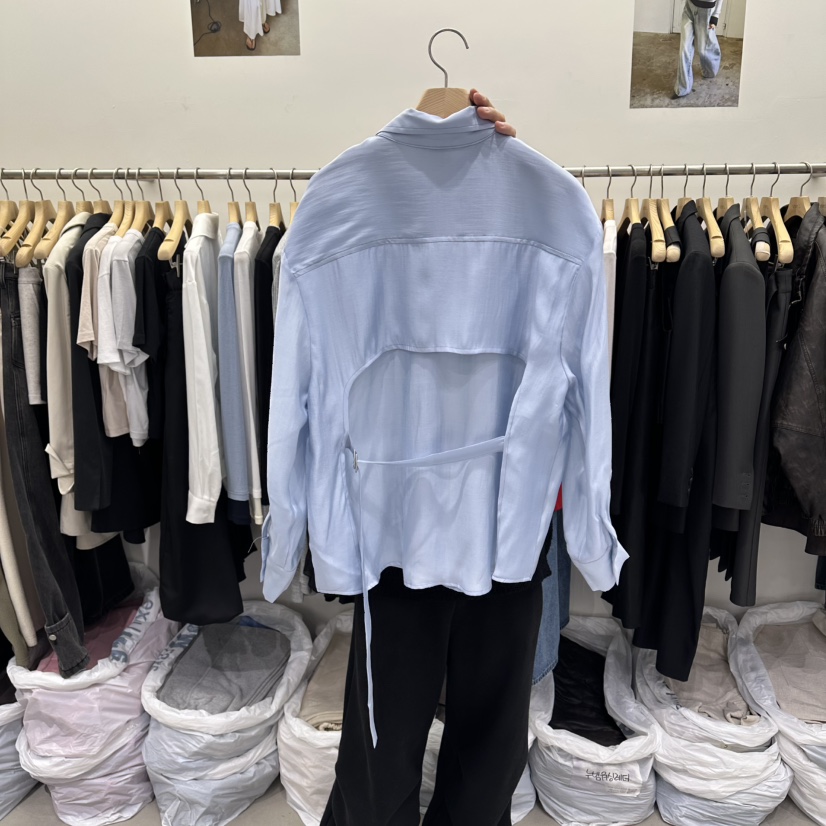 VIVEL韓國直郵女裝新品推薦熱賣26春夏人氣休閑襯衫蕾絲衫VIVEL襯衫/蕾絲衫