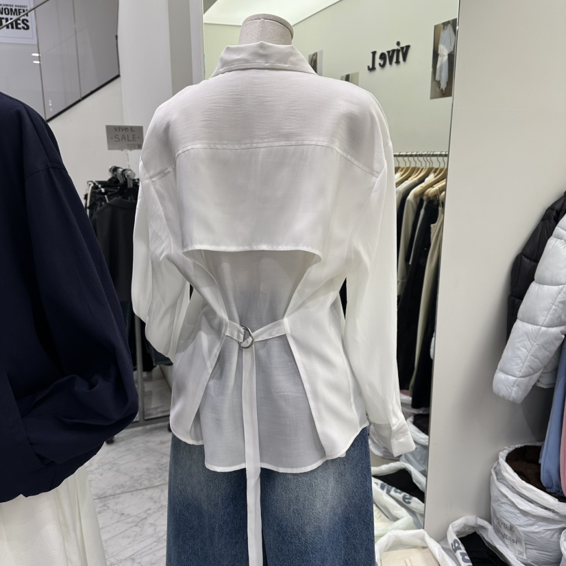 VIVEL韓國直郵女裝新品推薦熱賣26春夏人氣休閑襯衫蕾絲衫VIVEL襯衫/蕾絲衫