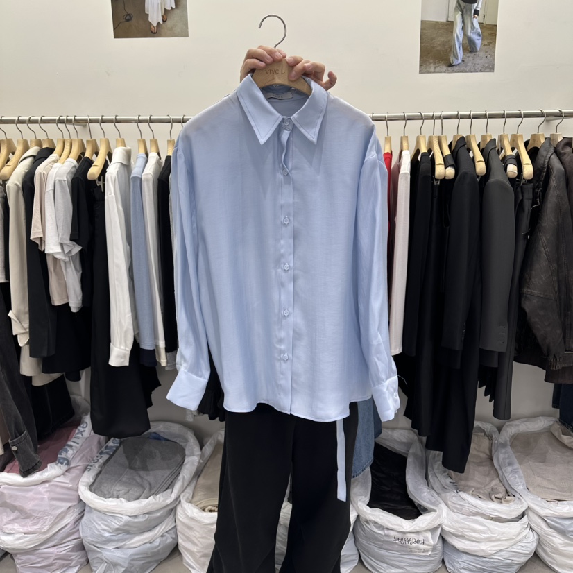 VIVEL韓國直郵女裝新品推薦熱賣26春夏人氣休閑襯衫蕾絲衫VIVEL襯衫/蕾絲衫圖色1