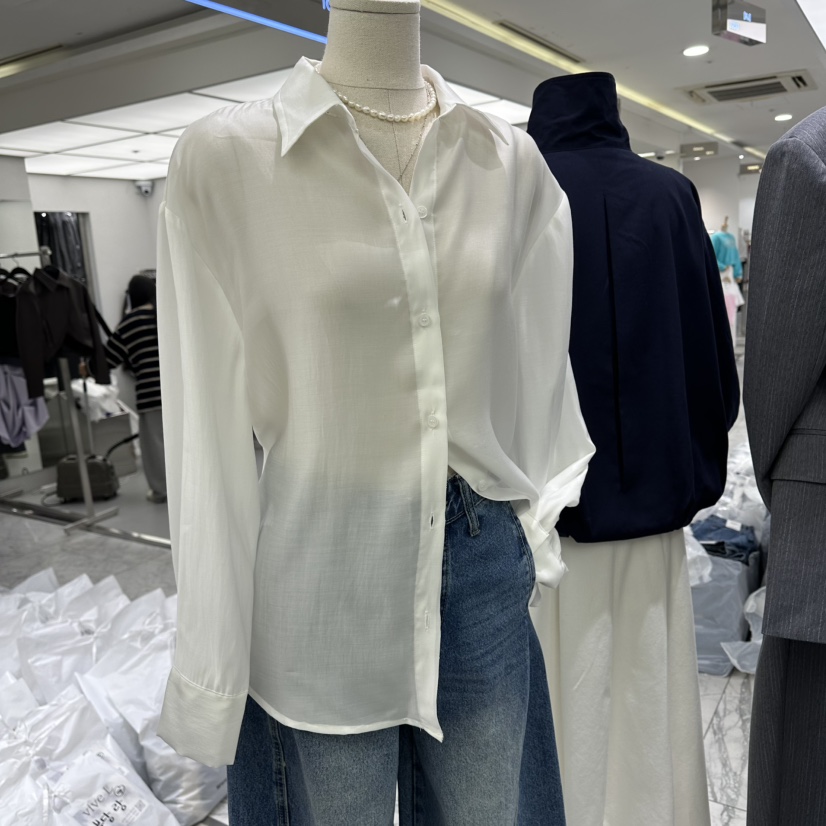 VIVEL韓國直郵女裝新品推薦熱賣26春夏人氣休閑襯衫蕾絲衫VIVEL襯衫/蕾絲衫圖色2