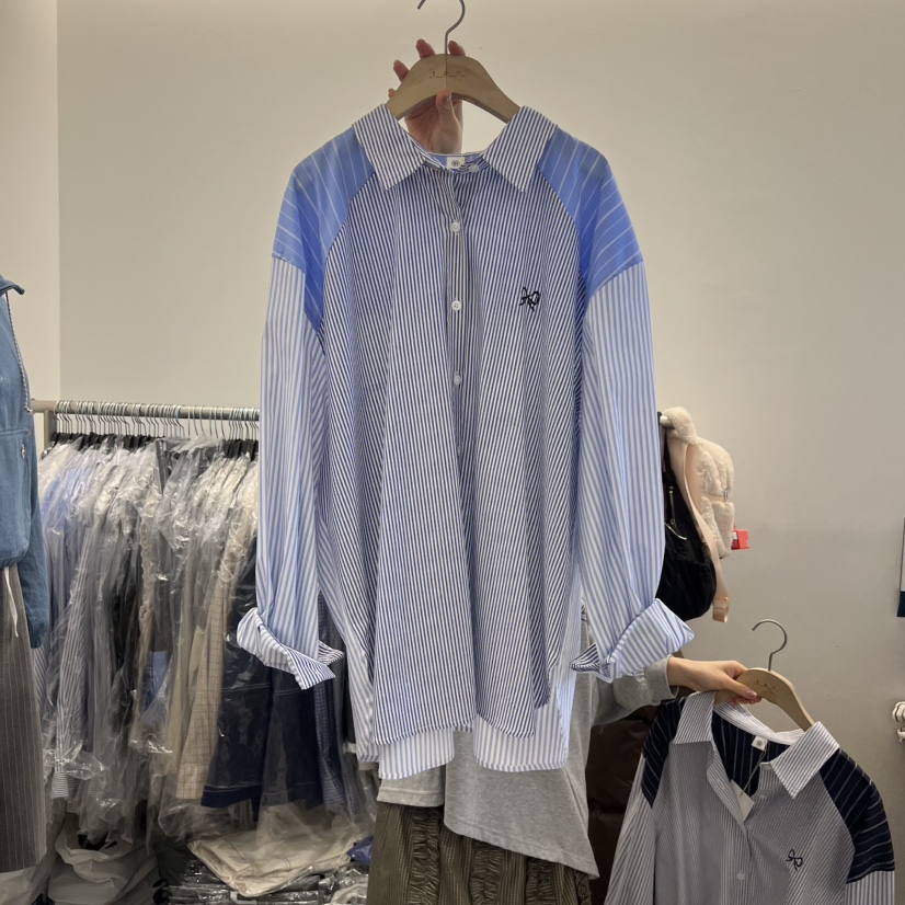 TAN&amp;COMO韓國直郵女士新品人氣26春夏推薦襯衫蕾絲衫tan-COMO襯衫/蕾絲衫圖色1