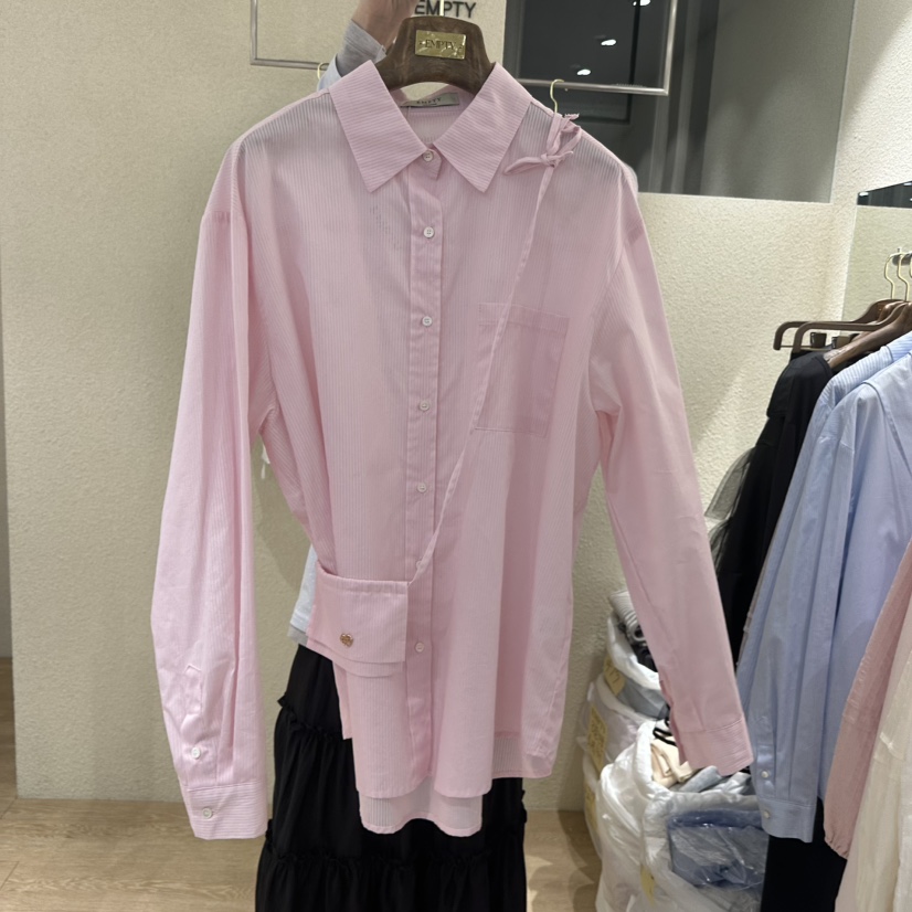 EMPTY韓國東大門代購女士新品人氣推薦26春夏襯衫蕾絲衫含包EMPTY襯衫/蕾絲衫圖色1