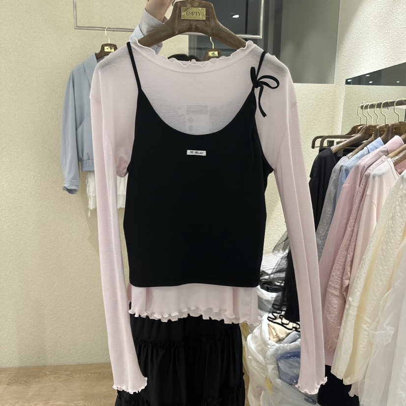 EMPTY韓國直郵女士新款熱賣休閑人氣職業吊帶背心不含內搭EMPTY吊帶/背心圖色3