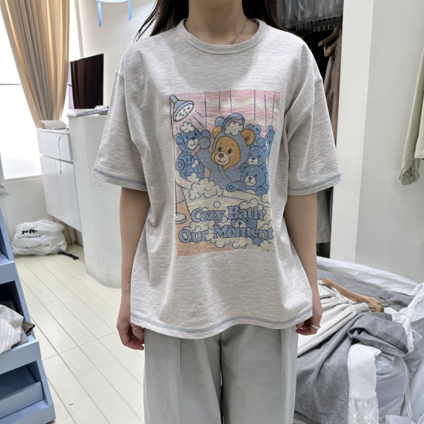 OURMOMENT韓國代購女士新款休閑26春夏熱賣人氣推薦職業T恤OURMOMENTT恤圖色3