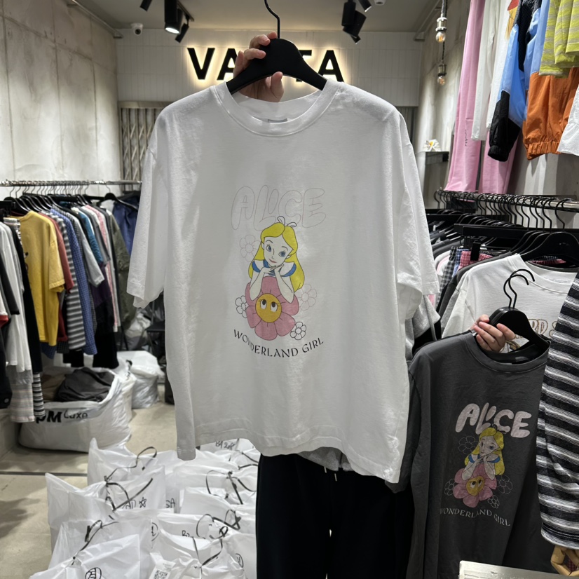 VANTA韓國東大門直郵女士新品26春夏人氣熱賣職業休閑T恤VANTAT恤圖色1