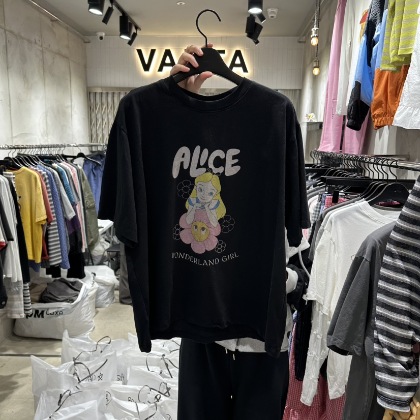 VANTA韓國東大門直郵女士新品26春夏人氣熱賣職業休閑T恤VANTAT恤圖色3