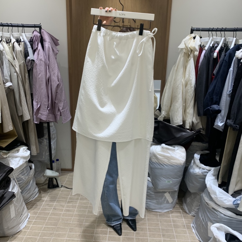 LOFN韓國直郵女士新款26春夏時尚職業熱賣休閑推薦人氣裙褲LOFN裙褲圖色1