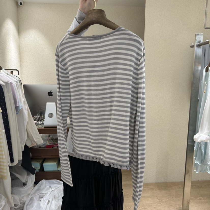 EMPTY韓國直郵實拍女士新品26春夏職業人氣熱賣針織衫開衫EMPTY針織衫