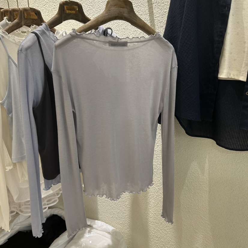 EMPTY韓國東大門直郵女裝新款推薦時尚人氣休閑職業長袖T恤EMPTY長袖T恤