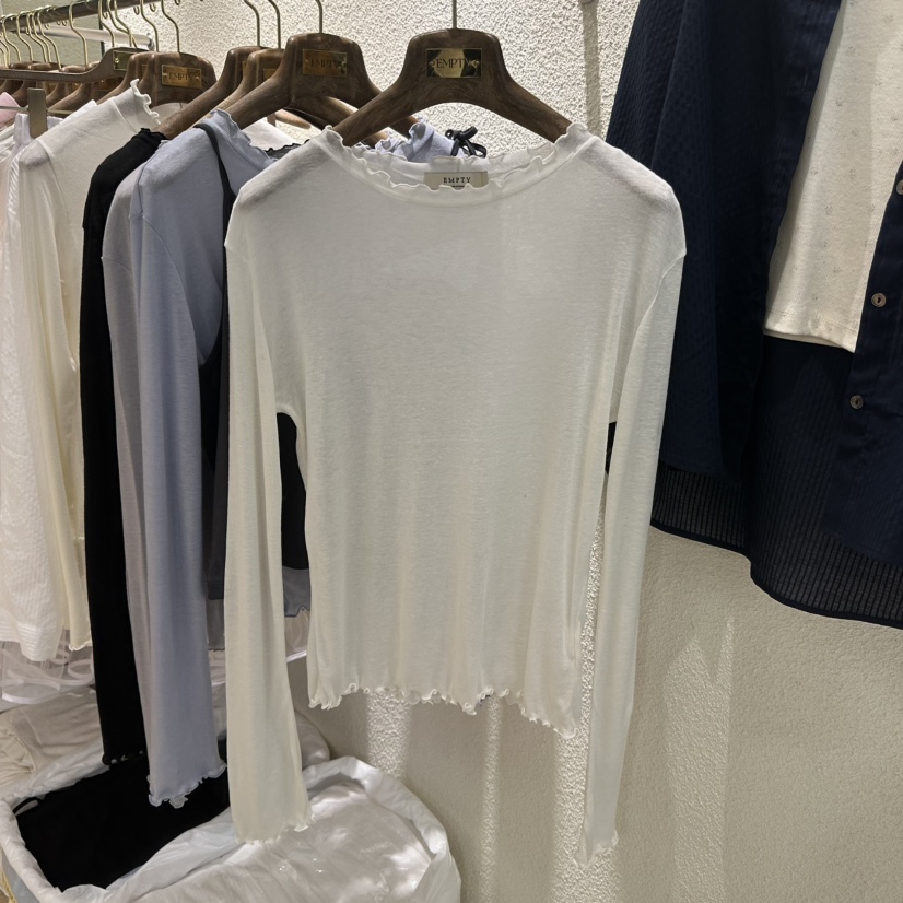 EMPTY韓國東大門直郵女裝新款推薦時尚人氣休閑職業長袖T恤EMPTY長袖T恤圖色5
