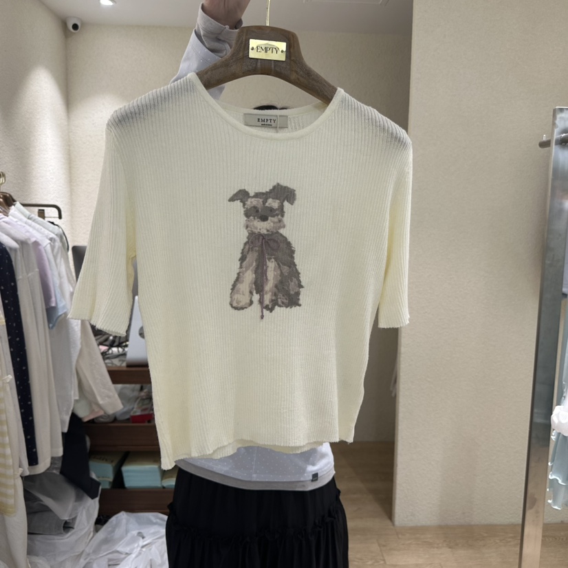 EMPTY韓國代購女裝新品熱賣休閑人氣時尚職業26春夏推薦T恤EMPTYT恤圖色3