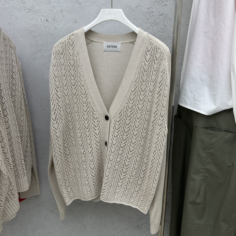 SIXTEEN韓國東大門直郵女士新品熱賣26春夏人氣職業針織衫SIXTEEN針織衫圖色1