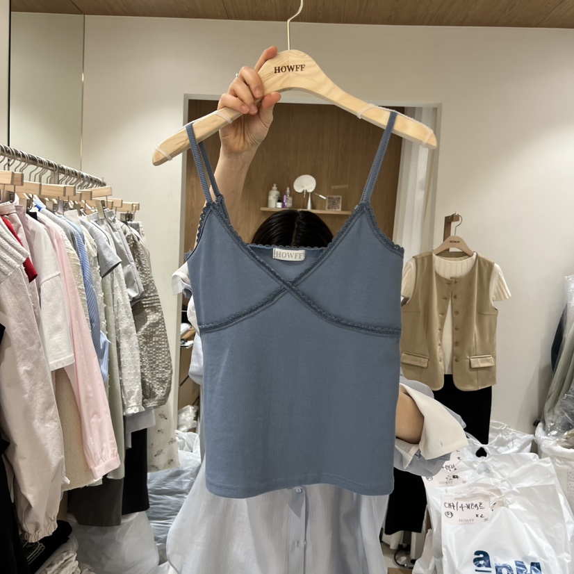 HOWFF韓國代購女士新款推薦26春夏職業熱賣休閑時尚吊帶背心HOWFF吊帶/背心圖色2