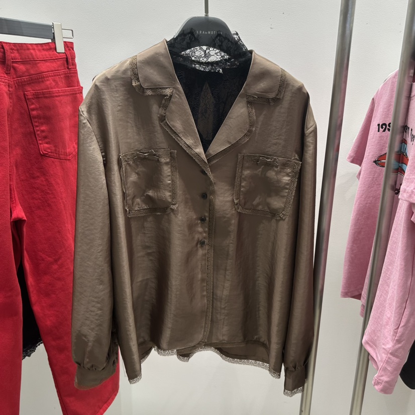 TARABY MOTION韓國直郵女士新品休閑人氣推薦襯衫蕾絲衫TARABY MOTION襯衫/蕾絲衫圖色2