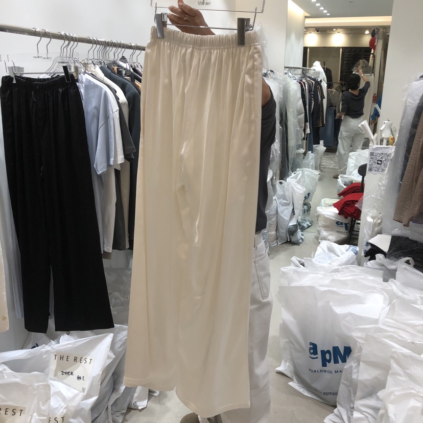 THE REST韓國直郵女士新款職業熱賣人氣26春夏休閑褲紐扣THE REST/UNNOEUD休閑褲