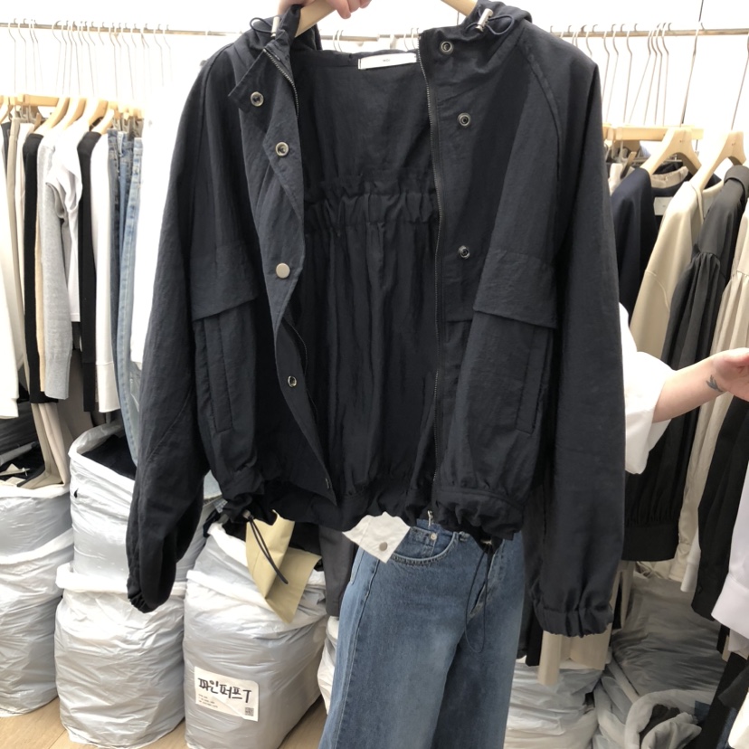 MOI-A韓國東大門代購女士新款時尚熱賣26春夏人氣夾克兜帽MOI-A夾克圖色2
