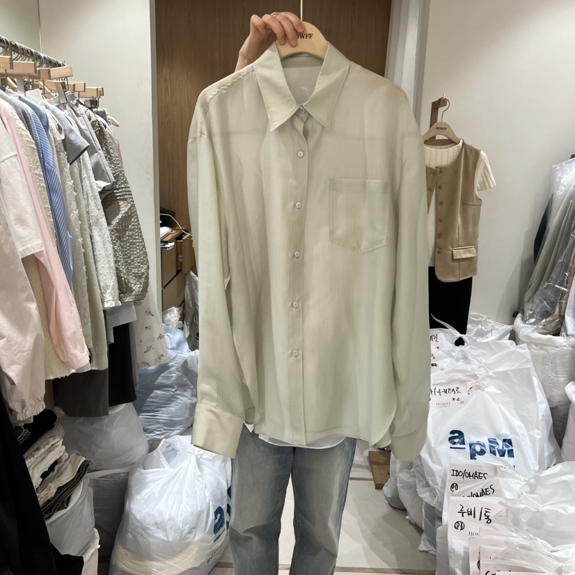 HOWFF韓國東大門代購女士新品熱賣職業襯衫蕾絲衫不含內搭HOWFF襯衫/蕾絲衫圖色3