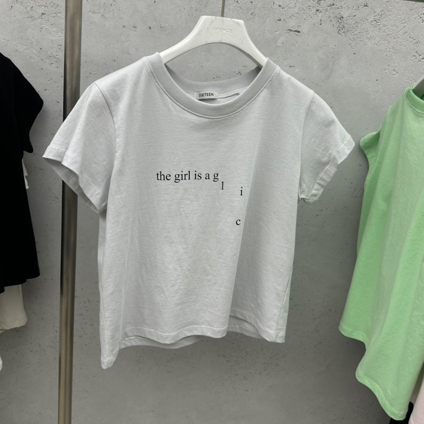 SIXTEEN韓國代購女士新款人氣熱賣休閑26春夏時尚職業T恤SIXTEENT恤圖色4