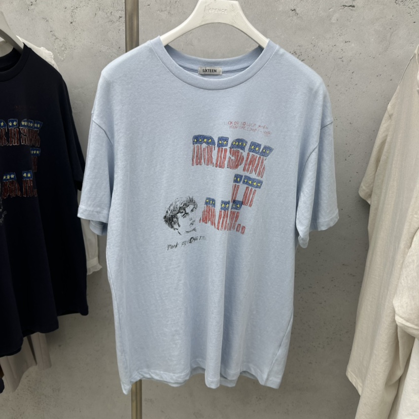 SIXTEEN韓國東大門代購女士新款時尚26春夏休閑職業推薦T恤SIXTEENT恤圖色3