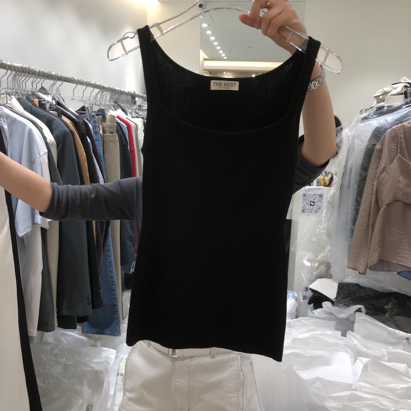 THE REST韓國直郵實拍女士新品時尚職業休閑熱賣吊帶背心THE REST/UNNOEUD吊帶/背心圖色2