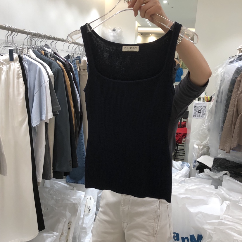 THE REST韓國直郵實拍女士新品時尚職業休閑熱賣吊帶背心THE REST/UNNOEUD吊帶/背心圖色3