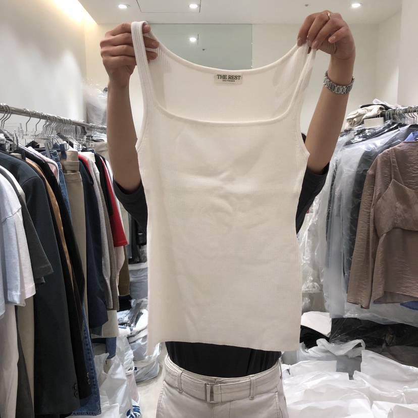 THE REST韓國直郵實拍女士新品時尚職業休閑熱賣吊帶背心THE REST/UNNOEUD吊帶/背心圖色4