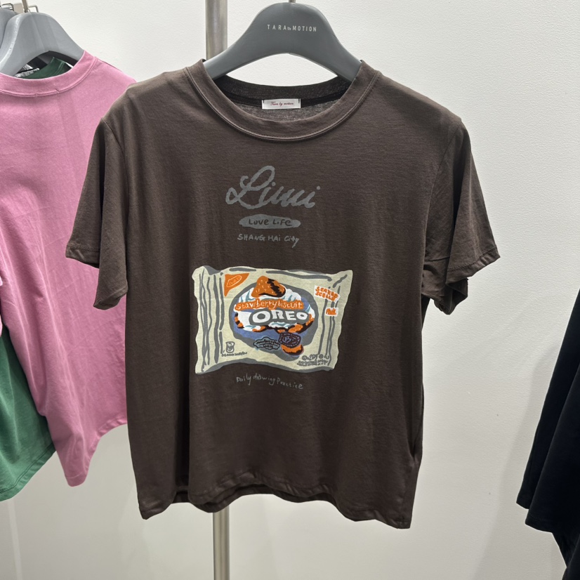 TARABY MOTION韓國東大門直郵女裝新品人氣推薦時尚26春夏T恤TARABY MOTIONT恤圖色3