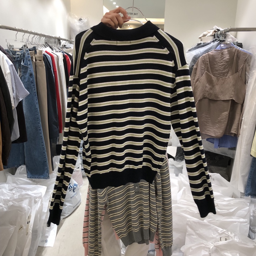 THE REST韓國代購女士新款職業熱賣推薦休閑時尚人氣針織衫THE REST/UNNOEUD針織衫