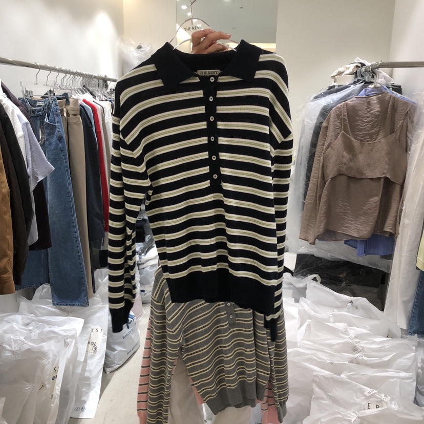 THE REST韓國代購女士新款職業熱賣推薦休閑時尚人氣針織衫THE REST/UNNOEUD針織衫圖色3