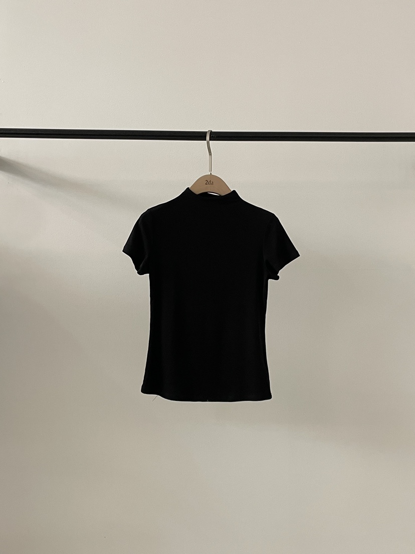 2DA/DARIMI-P韓國直郵實拍女裝新品熱賣職業推薦人氣T恤2DA/DARIMI-PT恤圖色2黑色