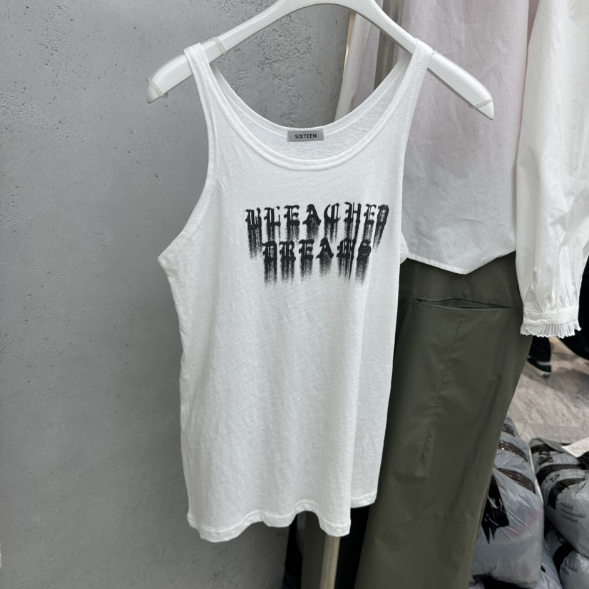 SIXTEEN韓國東大門代購女士新品26春夏時尚人氣休閑吊帶背心SIXTEEN吊帶/背心圖色2