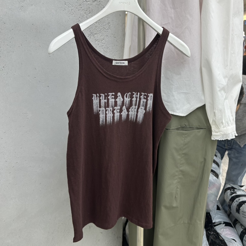 SIXTEEN韓國東大門代購女士新品26春夏時尚人氣休閑吊帶背心SIXTEEN吊帶/背心圖色4
