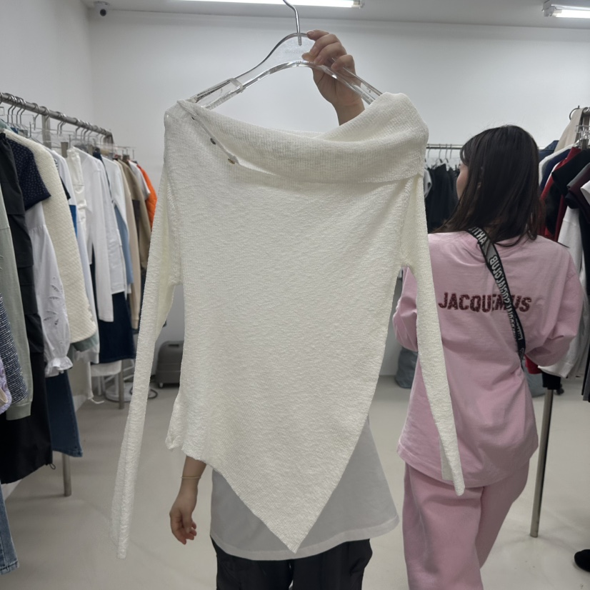 TOPDRESSING韓國直郵實拍女士新品熱賣推薦時尚職業長袖T恤TOPDRESSING長袖T恤