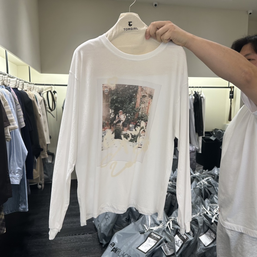 TOMGIRL韓國東大門代購女士新款職業休閑時尚推薦長袖T恤TOMGIRL長袖T恤圖色1