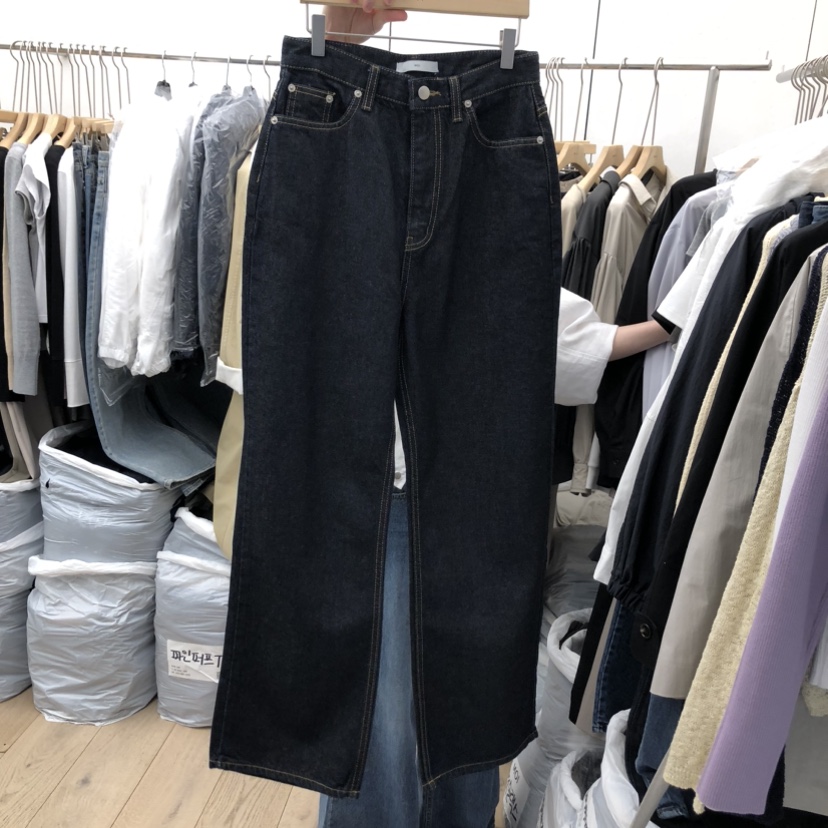 MOI-A韓國直郵實拍女士新款26春夏人氣推薦時尚熱賣牛仔褲MOI-A牛仔褲圖色1