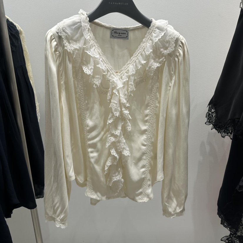 TARABY MOTION韓國東大門代購女裝新品人氣時尚襯衫蕾絲衫TARABY MOTION襯衫/蕾絲衫圖色1