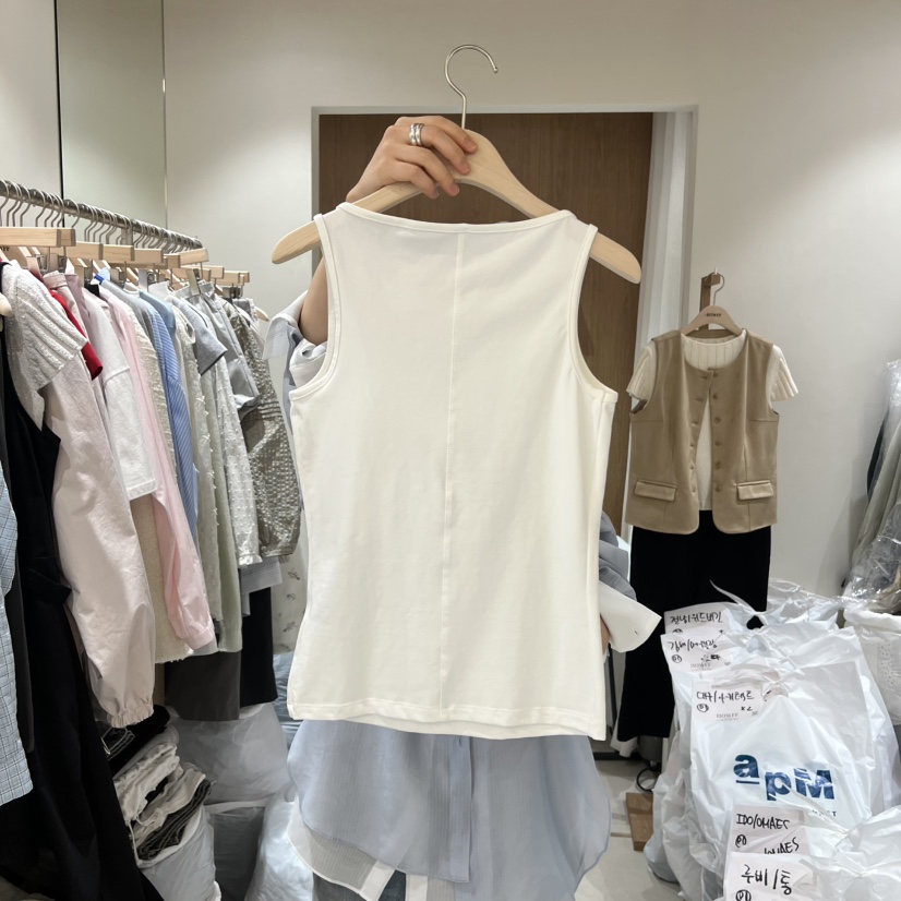 HOWFF韓國直郵實拍女裝新品休閑推薦職業26春夏時尚吊帶背心HOWFF吊帶/背心