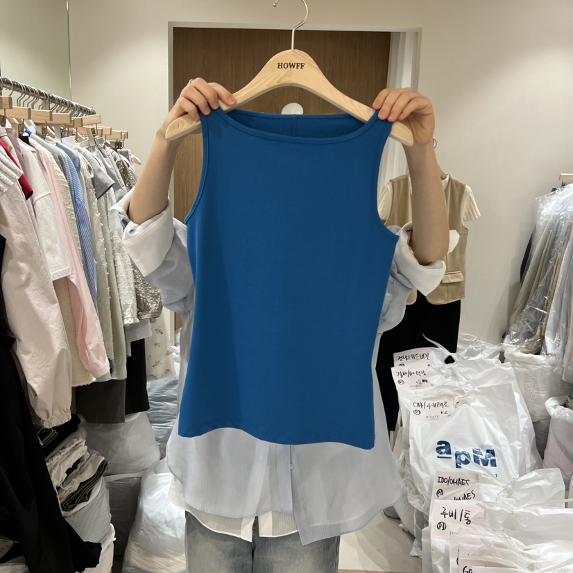 HOWFF韓國直郵實拍女裝新品休閑推薦職業26春夏時尚吊帶背心HOWFF吊帶/背心圖色2