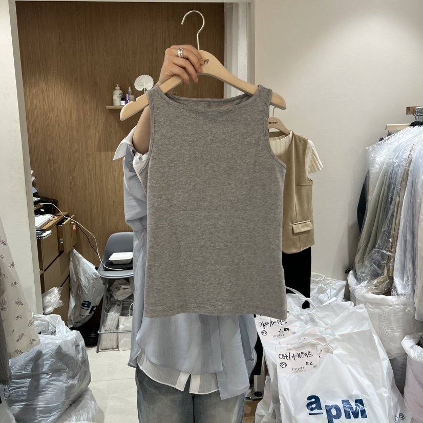 HOWFF韓國直郵實拍女裝新品休閑推薦職業26春夏時尚吊帶背心HOWFF吊帶/背心圖色4