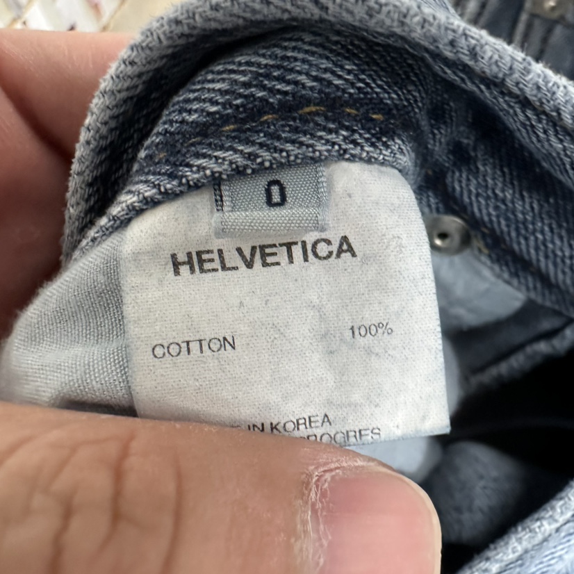 HELVETICA韓國直郵實拍女士新款推薦人氣26春夏休閑牛仔褲HELVETICA牛仔褲