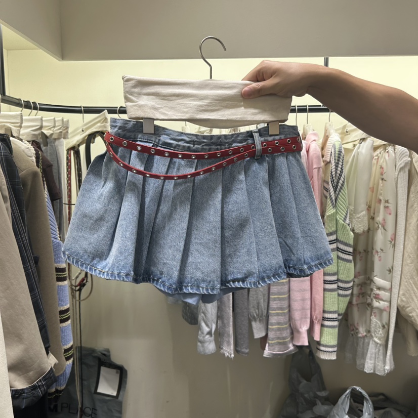 TOMGIRL韓國東大門直郵女裝新品休閑職業裙褲不含腰帶喇叭TOMGIRL裙褲