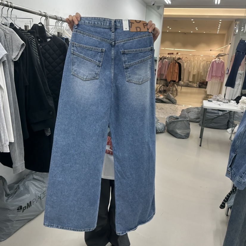 TOPDRESSING韓國直郵女裝新款人氣熱賣時尚職業26春夏牛仔褲TOPDRESSING牛仔褲