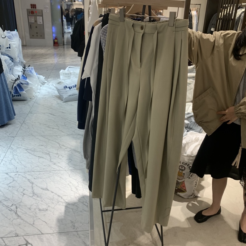 RAWROW韓國直郵女裝新品休閑熱賣推薦26春夏職業休閑褲羊毛RAWROW休閑褲圖色1