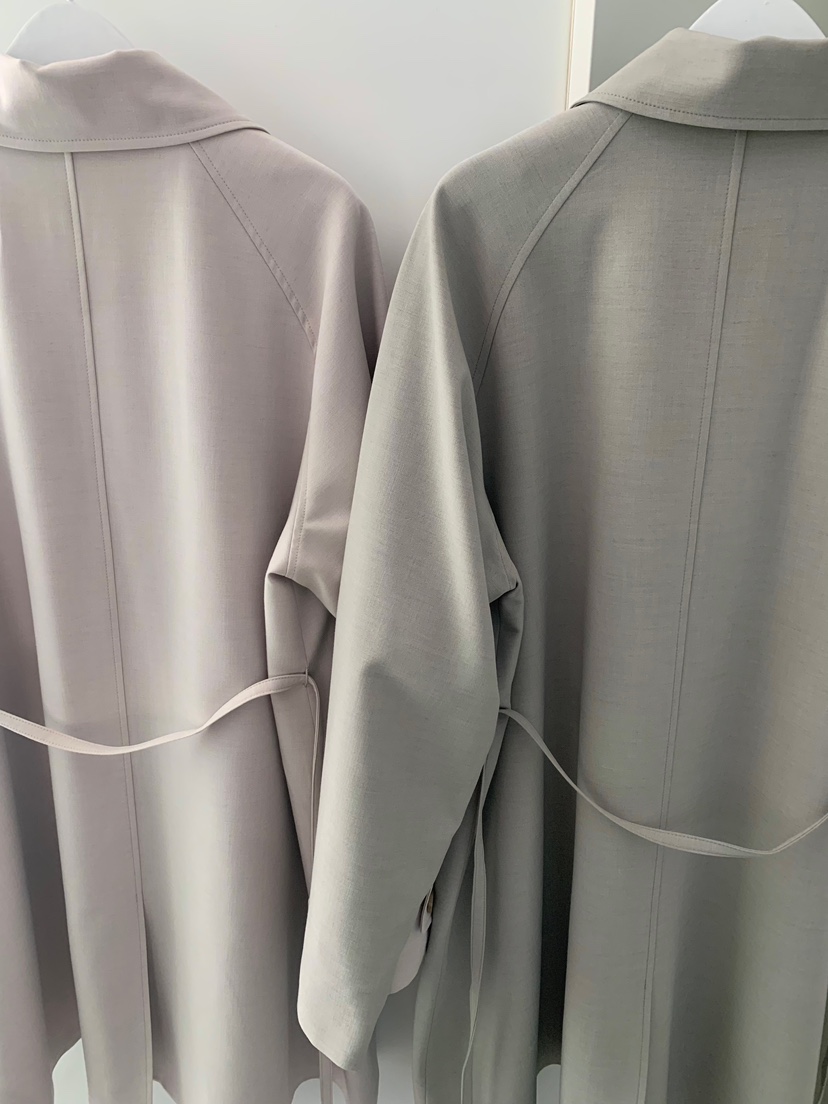 SHOP POSTER韓國東大門直郵女士新品熱賣長款風衣含腰帶SHOP_POSTER長款風衣