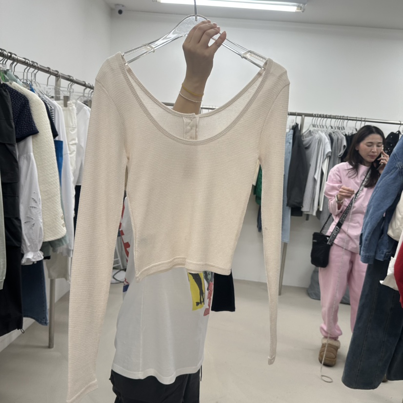 TOPDRESSING韓國直郵女士新品休閑職業人氣熱賣時尚長袖T恤TOPDRESSING長袖T恤